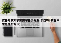 軟件開(kāi)發(fā)大學(xué)需要學(xué)什么專業(yè)（軟件開(kāi)發(fā)在大學(xué)是什么專業(yè)）